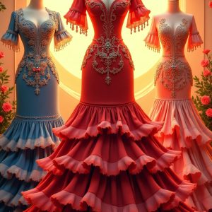 Flamenco Costume Design Templates